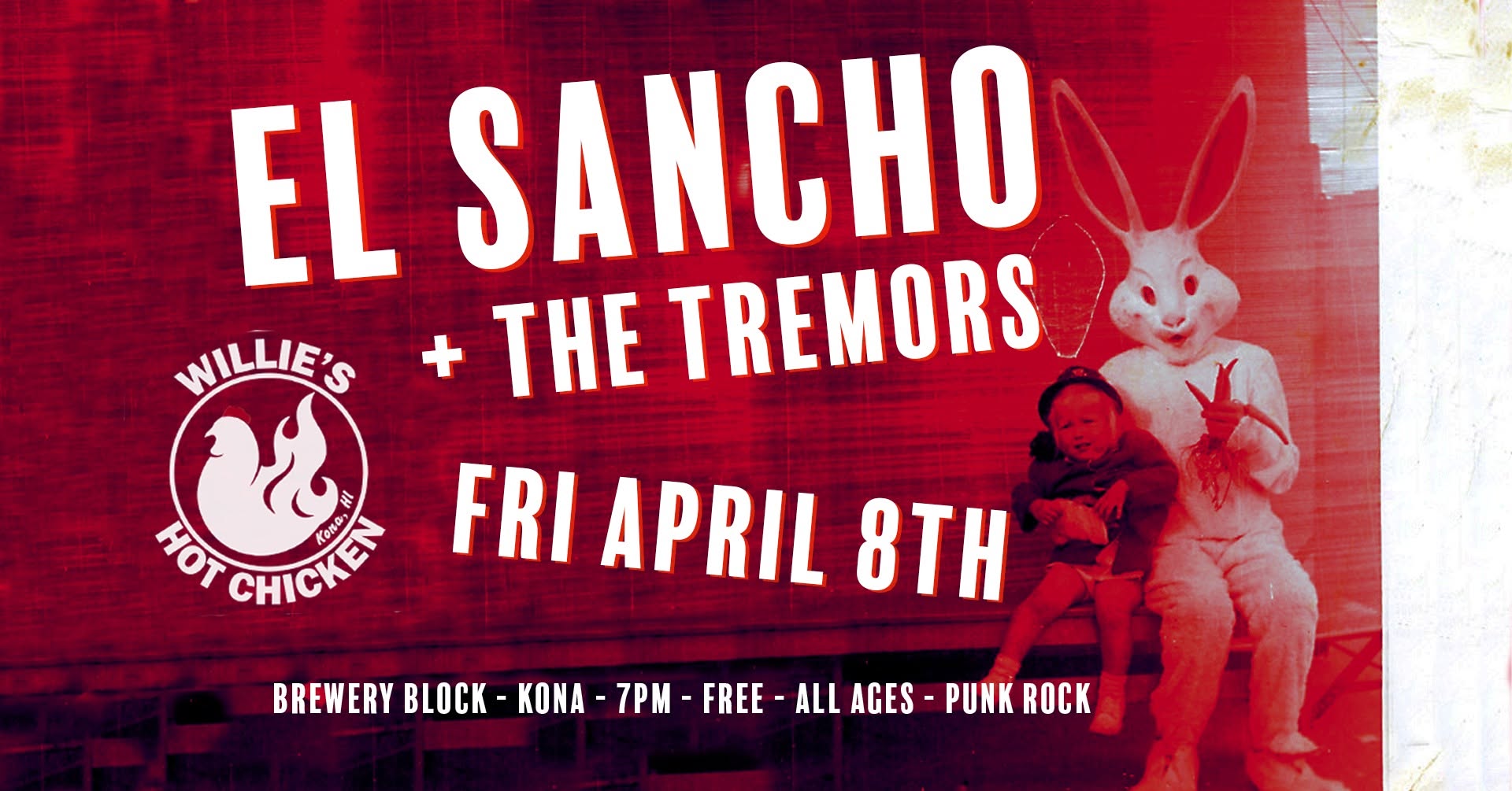 El Sancho show flyer — 040822 Willies