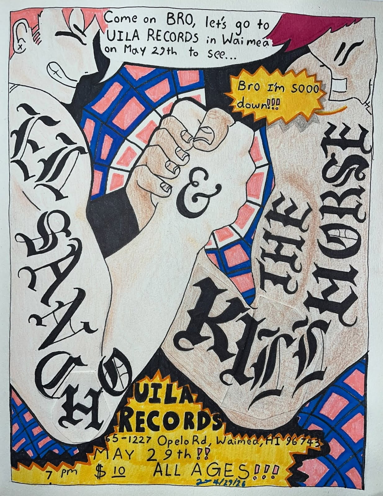 Flyer for Punk Rock Night: El Sancho + Kill The Horse show