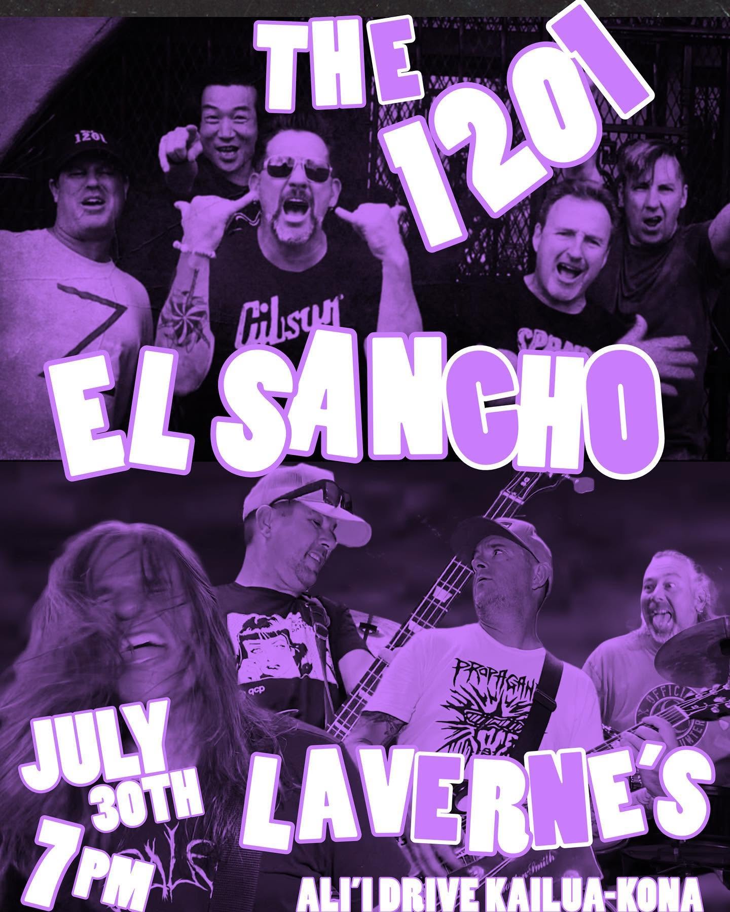 Flyer for Laverne's Sports Bar show