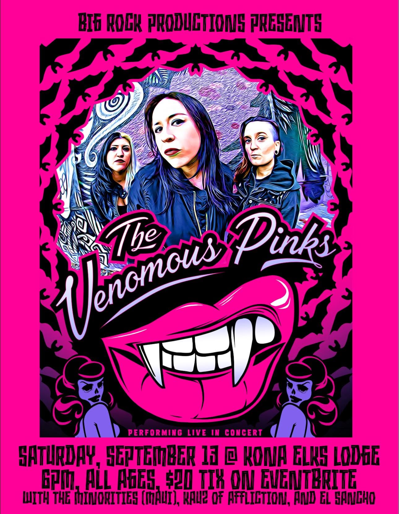 El Sancho show flyer — 091325 VenomousPinks