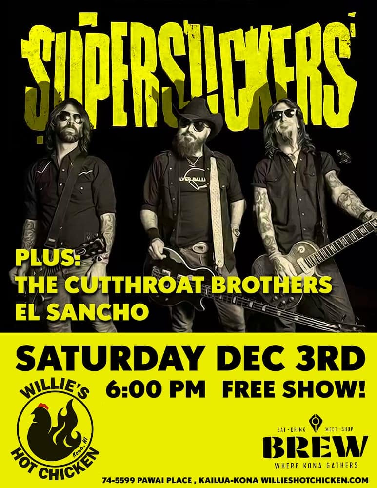 Flyer for Supersuckers in Kona show