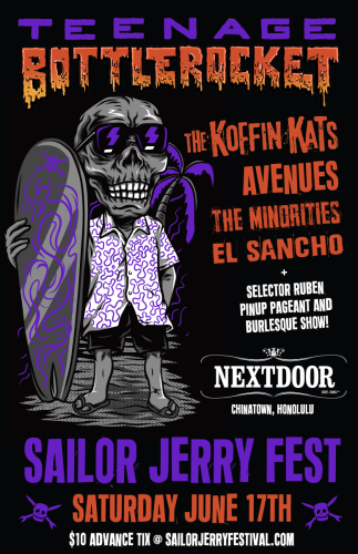 Sailor Jerry Festival 6/17/23 with Teenage Bottlerocket, Koffin Kats, El Sancho and more